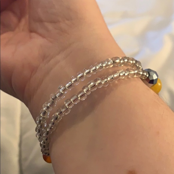 Memory wrap beaded bracelet - Picture 2 of 5